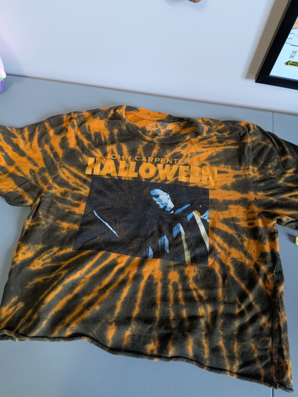Official Halloween Tie-Dye Crop Tee